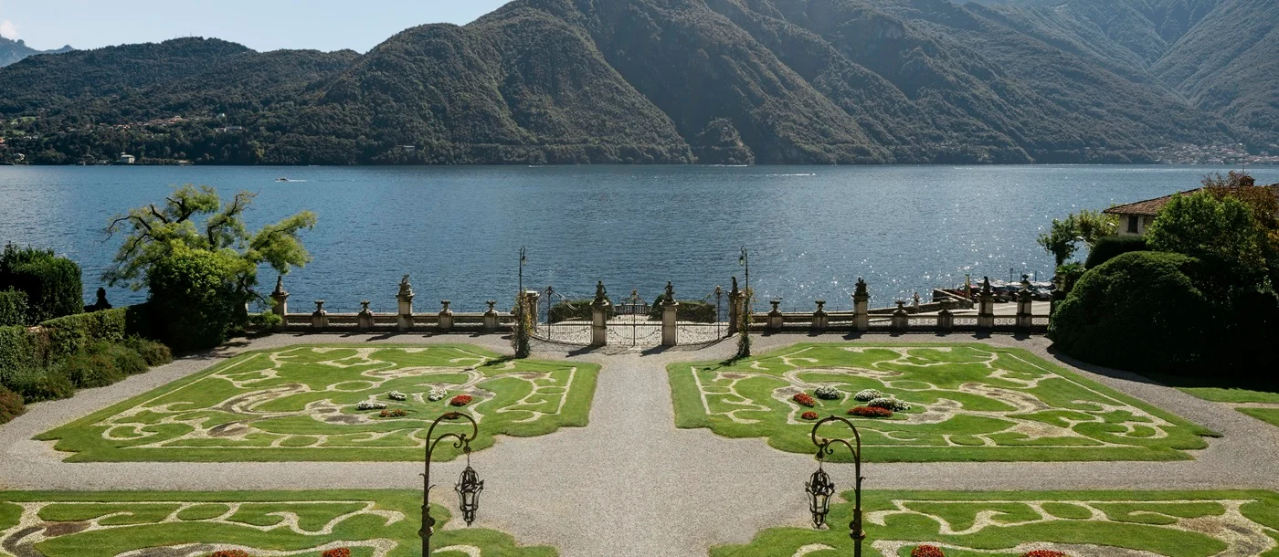 Villa Sola Cabiati private Lake Como estate detail